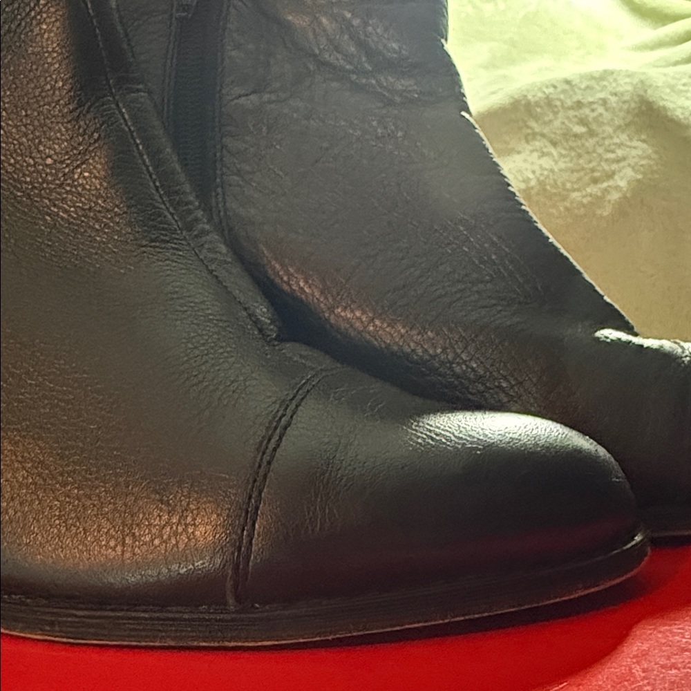 Sixth +Love: Black Leather Ankle Boots